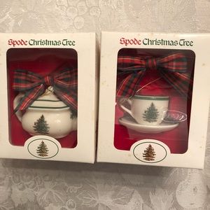 Two Spode Christmas ornaments